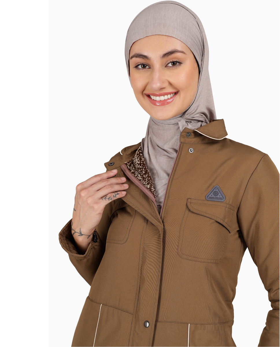 A4-Quilted Comfort Luxe Bronze Jilbab