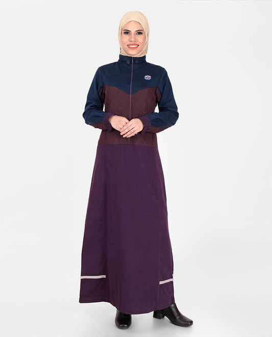 A7-Mystic Plum High Neck Collared Winter Jilbab