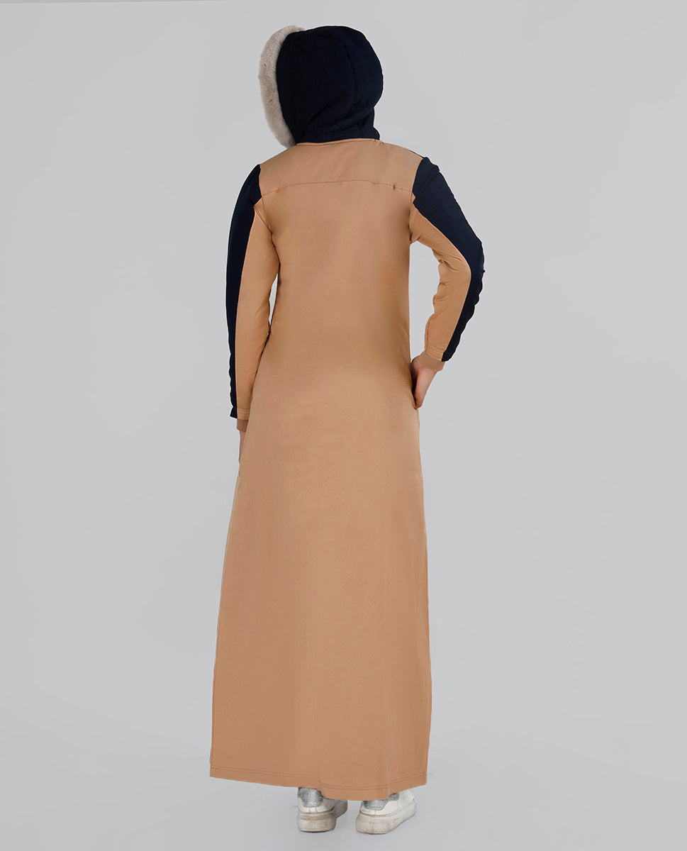 Tawny Birch Hooded Winter Jilbab