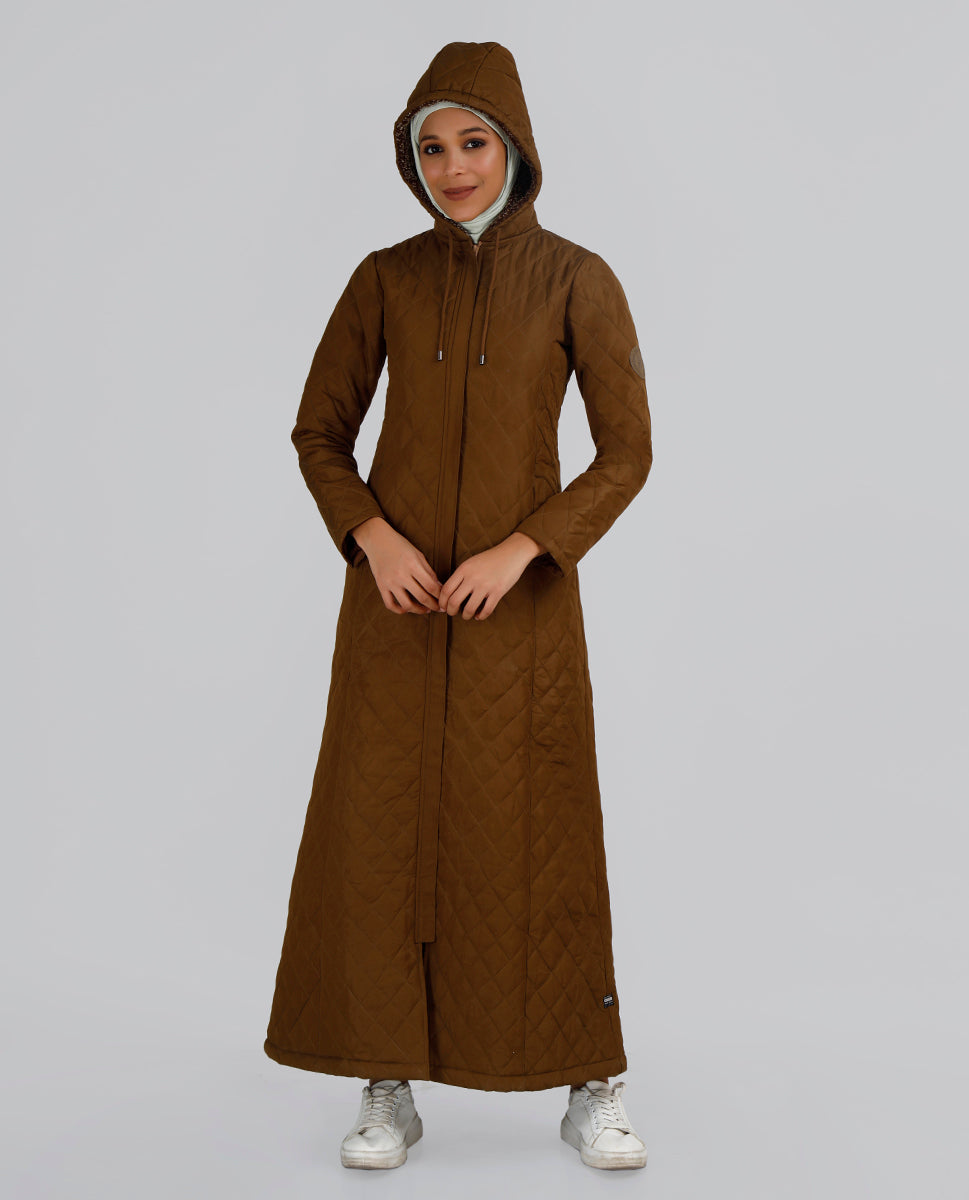 Mustard Brown Premium Winter Jilbab