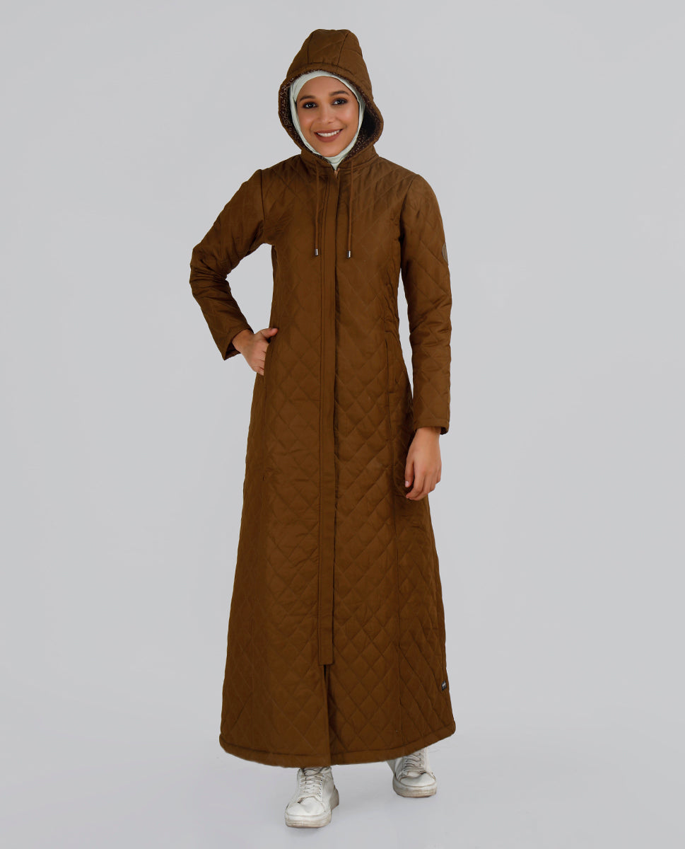 Mustard Brown Premium Winter Jilbab