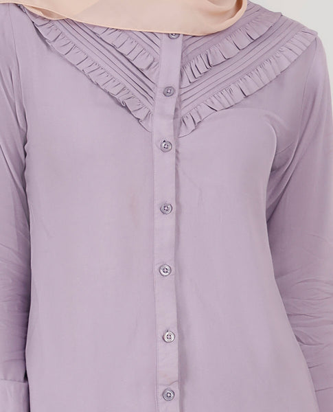 Soft pink set with wide sleeves